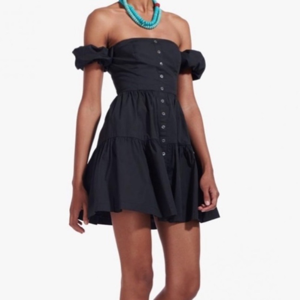 Staud women’s black mini dress
